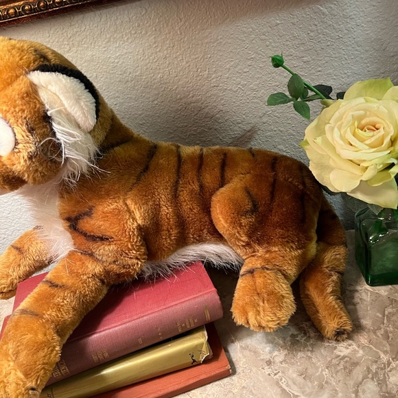 Animal Tiger Cub Plush 18"  Long Laying Down Realistic Stuffed - Picture 5 of 12
